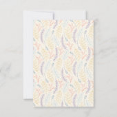 Der 1. Geburtstag des schönen und einfachen Einladung (Rückseite)