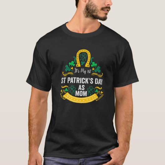 Der 1. Patrick's Day als Mama T-Shirt (Vorderseite)