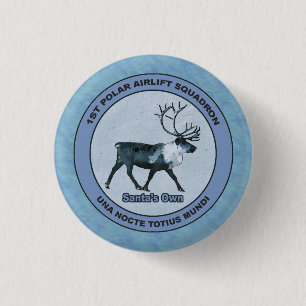 Der 1. Polar Airlift-Sqdn des Weihnachtsmanns - ge Button
