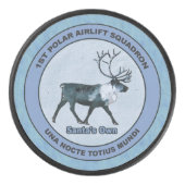 Der 1. Polar Airlift-Sqdn des Weihnachtsmanns - ge Eishockey Puck (Vorderseite)