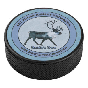 Der 1. Polar Airlift-Sqdn des Weihnachtsmanns - ge Eishockey Puck