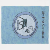Der 1. Polar Airlift-Sqdn des Weihnachtsmanns - ge Fleecedecke (Vorderseite (Horizontal))