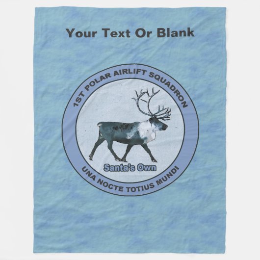 Der 1. Polar Airlift-Sqdn des Weihnachtsmanns - ge Fleecedecke (Vorderseite)