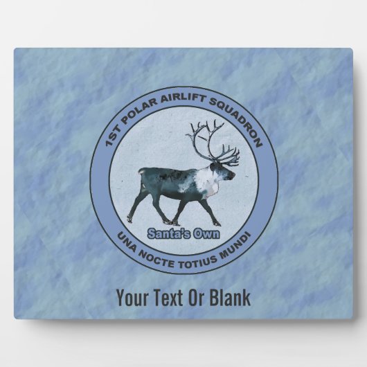 Der 1. Polar Airlift-Sqdn des Weihnachtsmanns - ge Fotoplatte (Vorderseite)