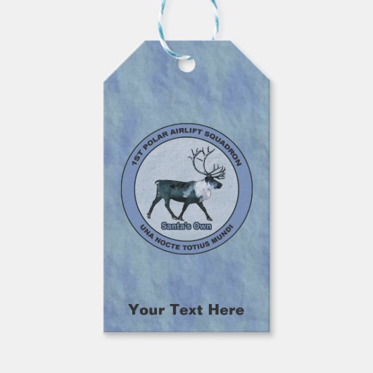 Der 1. Polar Airlift-Sqdn des Weihnachtsmanns - ge Geschenkanhänger (Vorderseite)