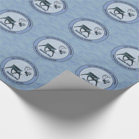 Der 1. Polar Airlift-Sqdn des Weihnachtsmanns - ge Geschenkpapier (Ecke)