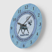 Der 1. Polar Airlift-Sqdn des Weihnachtsmanns - ge Große Wanduhr (Winkel)