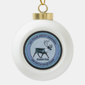 Der 1. Polar Airlift-Sqdn des Weihnachtsmanns - ge Keramik Kugel-Ornament (Vorderseite)