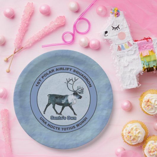 Der 1. Polar Airlift-Sqdn des Weihnachtsmanns - ge Pappteller (Party)