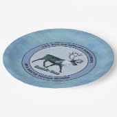 Der 1. Polar Airlift-Sqdn des Weihnachtsmanns - ge Pappteller (Schrägansicht)