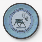 Der 1. Polar Airlift-Sqdn des Weihnachtsmanns - ge Pappteller (Vorderseite)