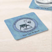 Der 1. Polar Airlift-Sqdn des Weihnachtsmanns - ge Rechteckiger Pappuntersetzer (angewinkelt)