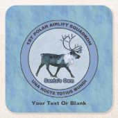 Der 1. Polar Airlift-Sqdn des Weihnachtsmanns - ge Rechteckiger Pappuntersetzer (Vorderseite)