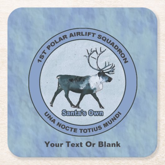Der 1. Polar Airlift-Sqdn des Weihnachtsmanns - ge Rechteckiger Pappuntersetzer (Vorderseite)