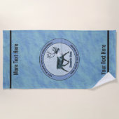 Der 1. Polar Airlift-Sqdn des Weihnachtsmanns - ge Strandtuch (Vorderseite)