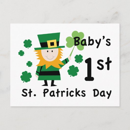 Der 1. St. Patrick's Day Postkarte (Vorderseite)