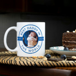 Der 1. Tag des Vaters Bester Papa im blauen Weltja Kaffeetasse