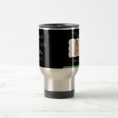 Der 1. Vatertag - Schwarzes Foto ohne Schmerzen Reisebecher (Mittel)