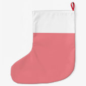Der 1. Weihnachtswassername des Babys für ihr Pink Großer Weihnachtsstrumpf (Rückseite)