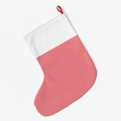 Der 1. Weihnachtswassername des Babys für ihr Pink Großer Weihnachtsstrumpf (Rückseite (Hängend))