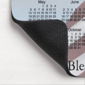 Der 2013 Kalender-Gott segnen Amerika Mousepad (Ecke)