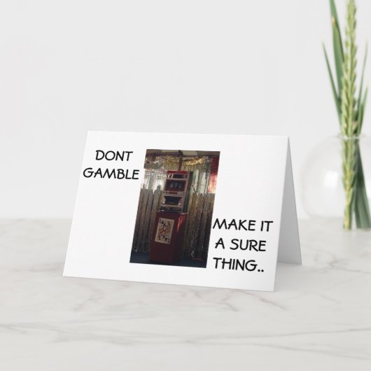 DER 21. BIRTDAY-SPASS IST NICHT SICHER KARTE (Vorderseite)