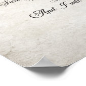 Der 23. Psalm Der Herr ist mein Hirte Poster (Ecke)