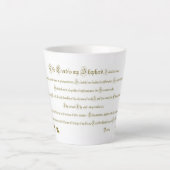 Der 23. Psalm Latte Cup - Der Herr ist mein Hirte Milchtasse (Vorderseite)