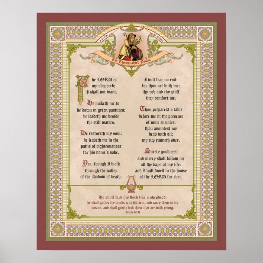 Der 23. Psalm Poster (Vorne)