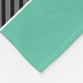 Der 23. Psalm Schwarz mit weißer Hand Buchstaben Fleecedecke (Ecke)