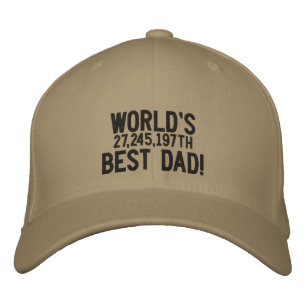 Der 27.245.197. Beste Vater der Welt Bestickte Baseballkappe
