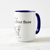 Der 2. beste Chef der Welt Tasse (VorderseiteRechts)