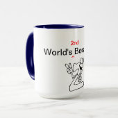 Der 2. beste Chef der Welt Tasse (Vorderseite Links)