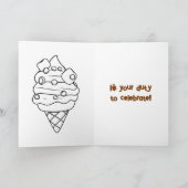 Der 2. Juni ist die National Rocky Road Day Colour Karte (Innenseite)