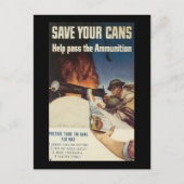 Der 2. Weltkrieg in Cans gerettet Postkarte (Vorderseite)