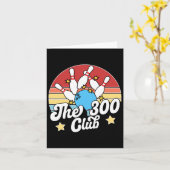 Der 300 Club Bowler Funny Bowling Karte (Gelbe Blume)