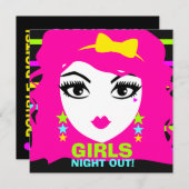 Der 311 Bonbon-NeonPunk laden ein Einladung (Vorne/Hinten)