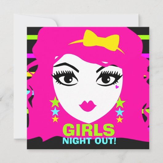 Der 311 Bonbon-NeonPunk laden ein Einladung (Vorderseite)