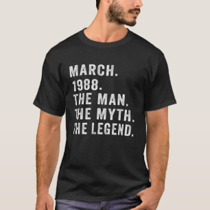 Der 34-jährige Geburtstag verleiht dem Menschen My T-Shirt