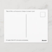 Der 38-Bus in Islington Green, London, 1997 Postkarte (Rückseite)