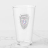 Der 3. Army Special Shield Design Glass Cup Glas (Rückseite)