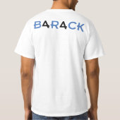 Der 44. Präsident, Barack Obama, schwarzes 44's T-Shirt (Rückseite)