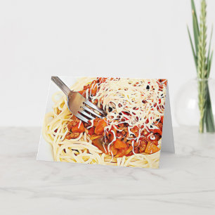 Der 4. Januar ist Nationaler Spaghetti-Tag Karte