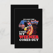 Der 4. Juli, bis mein Weiner aus dem Tank kommt Einladung (Vorne/Hinten)