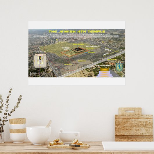 Der 4. Tempel von Ezekiel Poster (Küche)