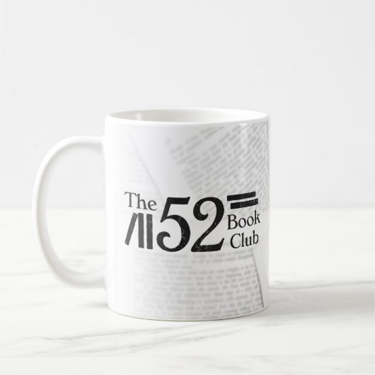 Der 52 Buchclub Kaffeetasse (Links)