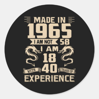 Der 58. Drache wurde 1965 gemacht 58 Runder Aufkleber