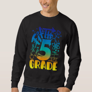 Der 5. Grade Junge am ersten Schultag Sweatshirt