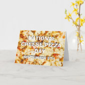 Der 5. September ist der National Cheese Pizza Day Karte (Gelbe Blume)