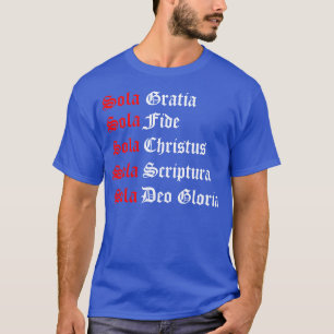 Der 5-Solas-T - Shirt